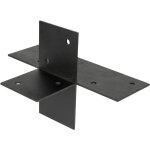 Connexion d'angle pergola noir pour poutres 9 x 9 cm - par pi�ce