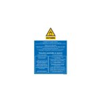 Consignes de s�curit� oxyg�ne ? aluminium 2 mm ? 150 x 210 mm