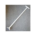 Console murale acier blanche longueur 800mm pour fixation d�port�e de projecteurs tornado 10 � 50w trajectoire ...