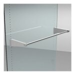 Console penderie extensible - d�cor : gris alu - largeur maxi : 1150 mm - largeur mini : 750 mm - mat�riau ...
