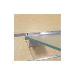 Consoles tablette verre alumium anodis� pour panneaux rainur�s - bohnacker france