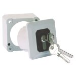 Contacteur � cl� enap en applique - 2 - gris cdvi