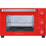 Continental edison - cemf35r - minifour electrique 35l rouge - 1500w - rotissoire, convection naturelle ...