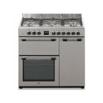 Continental edison - cuisiniere piano gaz 3 fours �lectriques cecp903fix 5 feux - inox - largeur 90 cm ...