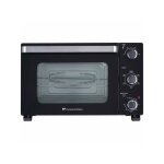Continental edison - mini four electrique cemf28b2 - 28l noir - 1500w - rotissoire, convection naturelle ...