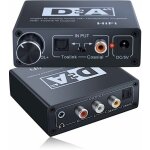 Convertisseur dac - amplificateur hifi - num�rique vers analogique - 2 prises rca 3, 5 - coaxiale optique ...