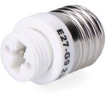 Convertisseur de e27 vers g9, 2  230 v, blanc, 29 x 50 mm (sous film rtractable)