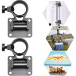 Coocheer - lot de 2 supports de parasol de balcon en alliage d'aluminium pour bo�te de p�che, support ...