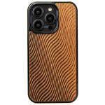Coque en bois bewood pour iphone 14 pro merbau waves