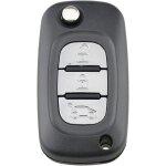 Coque cl� pour renault, cl� pour renault clio vivaro master traffic kangoo megane laguna modus, boitier ...