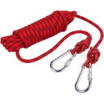 Corde auxiliaire polyester / nylon corde d'escalade charge 900 kg pour secours alpiniste 10 m