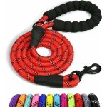 Deesse shop - corde pour chien, laisse pour chien en nylon avec poign�e rembourr�e douce et fils r�fl�chissant ...