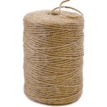 Corde de jute naturelle 3 mm x 200 m, id�ale pour le jardinage, le bricolage et les griffoirs manuels ...