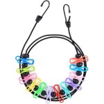 Corde � linge portable pour camping, corde de voyage r�glable de 1, 8 � 3 m�tres avec 12 pinces, corde ...