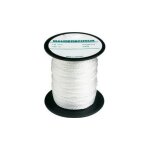 Cordeau de maçon, perlon, couleur : blanc naturel, long. 100 m, résistance mécanique env. 50 kg, Ø : ... Cordeau de maçon, perlon, couleur : blanc naturel, long. 100 m, résistance mécanique env. 50 kg, Ø : ...