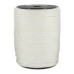Corderies tournonaises - drisse polyamide tress blanc longueur 100 m - diamtre 6 mm