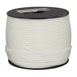 Corderies tournonaises - drisse polyamide tress blanc longueur 150 m - diamtre 4 mm