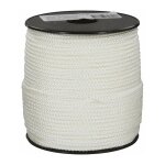 Corderies tournonaises - drisse polyamide tress blanc longueur 250 m - diamtre 3 mm