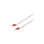 Cordon de mesure[banane mle 2 mm - banane mle 2 mm ] ultra flexible 0. 6 m, rouge, msb - 2002. 2 a ...