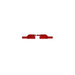 Cordon de mesure isole 4mm 50cm avec reprise - rouge (mlb - sh / ws 50 / 1)