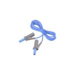 Cordon de mesure de s�curit�[banane m�le 4 mm - banane m�le 4 mm ] ultra flexibles 1. 50 m, bleu, msb ...
