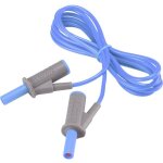 Cordon de mesure de scurit[banane mle 4 mm - banane mle 4 mm ] ultra flexibles 1. 50 m, bleu, msb ...