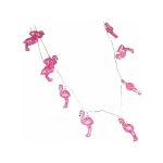 Guirlande lumineuse flamants roses 135 cm led suspension flamingo