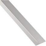 Corni�re en aluminium � ailes in�gales 40x20x2 mm duval bilcocq - l. 2 m - argent - 41 - 0102 - 6422