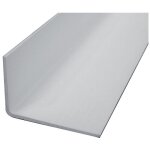 Corni�re in�gale - profil en l asym�trique pvc longueur 2, 6m finition blanc 30 x 60mm - prunier