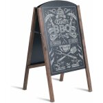 Costway - ardoise cadre en bois tableau  craie chevalet planche de trottoir tableau de menu, panneau ...