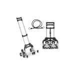 Costway diable pliable en aluminium chariot avec 6 roue d'escalade et 4 la roue universelle?charge statique ...