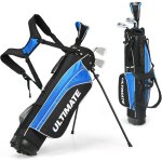 Costway ensemble de golf complet pour jeune 5 pi�ces, avec 3 bois, 7 et 9 iron, putter et sac de support. ...