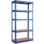 Costway ? �tag�re de rangement m�tallique 5 niveaux ? charge 130 kg par niveau ? dimensions 30 x 75 x ...