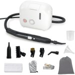 Costway - nettoyeur vapeur portatif 1500w avec 11 accessoires, balai vapeur dur�e d'utilisation illimit�e ...