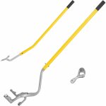 Costway - outil de d�montage de pneu de 44 cm � 62 cm avec support de talon en acier, changeur de pneu ...