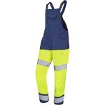 Cotte a bretelles fluo safe xp jaune fluo / bleu marine 2xl