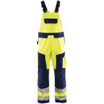 Blaklader - cotte  bretelles haute visibilit taille ajustable jaune / marine 56