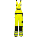 Portwest - cotte � bretelles pw3 haute - visibilit� couleur : jaune / noir taille s