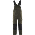 Cotte � bretelles ripstop blaklader bicolore vert olive / noir 54