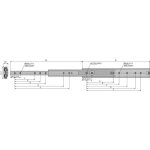 Accuride - coulisses  billes - charge 120 kg - sortie totale - pour tiroir montage latral - acier zingu ...