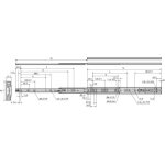 Accuride - coulisses  billes sortie totale avec amortisseur acier zingu noir long. 600mm - charge jusqu' ...