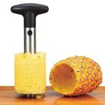 Coupe - ananas en acier inoxydable, am�lior�, renforc�, plus �pais, lame tranchante facile � nettoyer, ...
