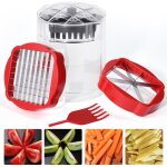 Coupe - frites en acier inoxydable, coupe - fruits professionnel, coupe - pommes de terre, coupe - pommes ...