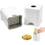 Coupe frites manuel, decoupe frite rapide avec grilles de coupe en acier inoxydable, coupe l�gumes multifoncti ...