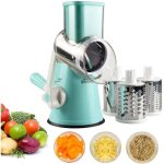 Coupe - l�gumes manuel coupe - l�gumes r�pe � tambour moulin � fromage avec 3 inserts de tambour en acier ...