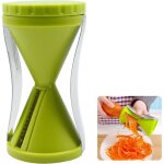 Coupe l�gumes en spirale spiraliseur - spaghettis de spiralizer manuel multifonction pour nouilles, carotte, ...