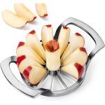 Coupe pomme 12 cm, decoupe pomme extra - large 12 lames, coupe pomme en quartier robuste en acier inoxydable ...