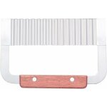 Coupe - pommes de terre, coupe - frites, couteau coupe - vague lame en acier inoxydable avec manche en ...