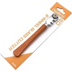 Coupe - verre professionnel � 6 roues avec roues de coupe en carbure de tungst�ne pour coupes de 2 � ...
