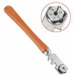 Coupe - verre professionnel � 6 roues avec roues de coupe en carbure de tungst�ne pour coupes de 2 � ...